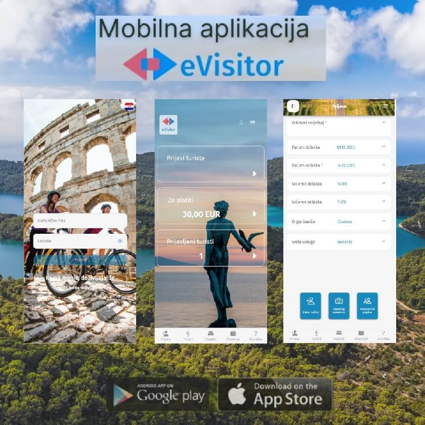 Dostupna mobilna aplikacija eVisitor