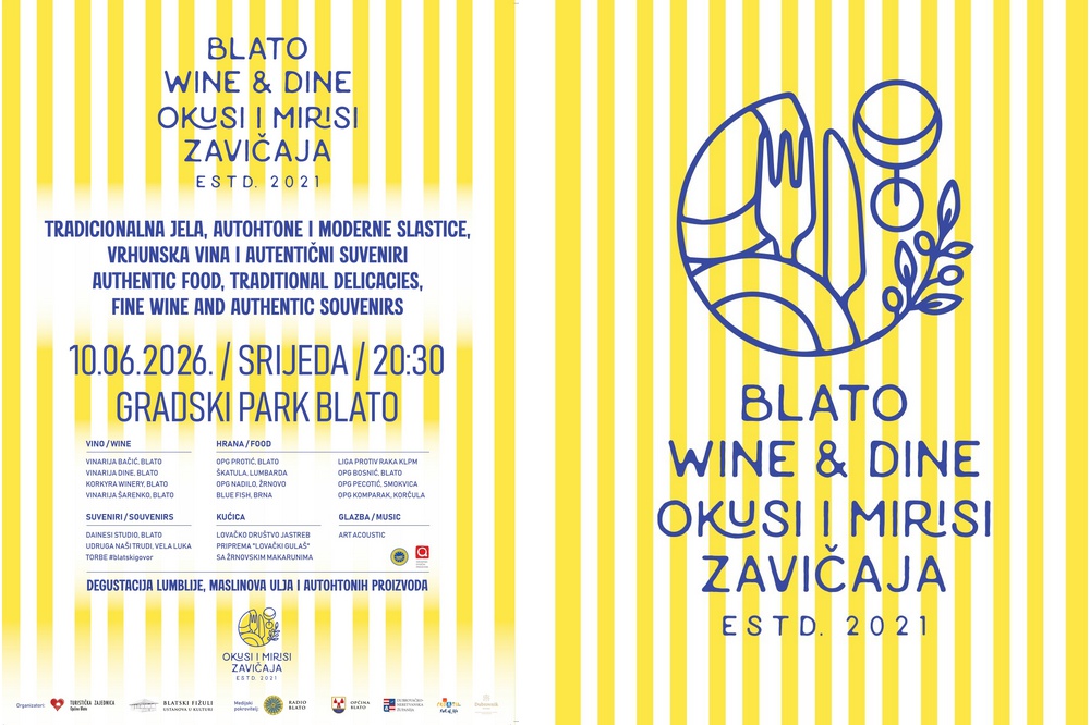 Okusi i mirisi zavičaja - Blato Wine and Dine, srijeda 10.06