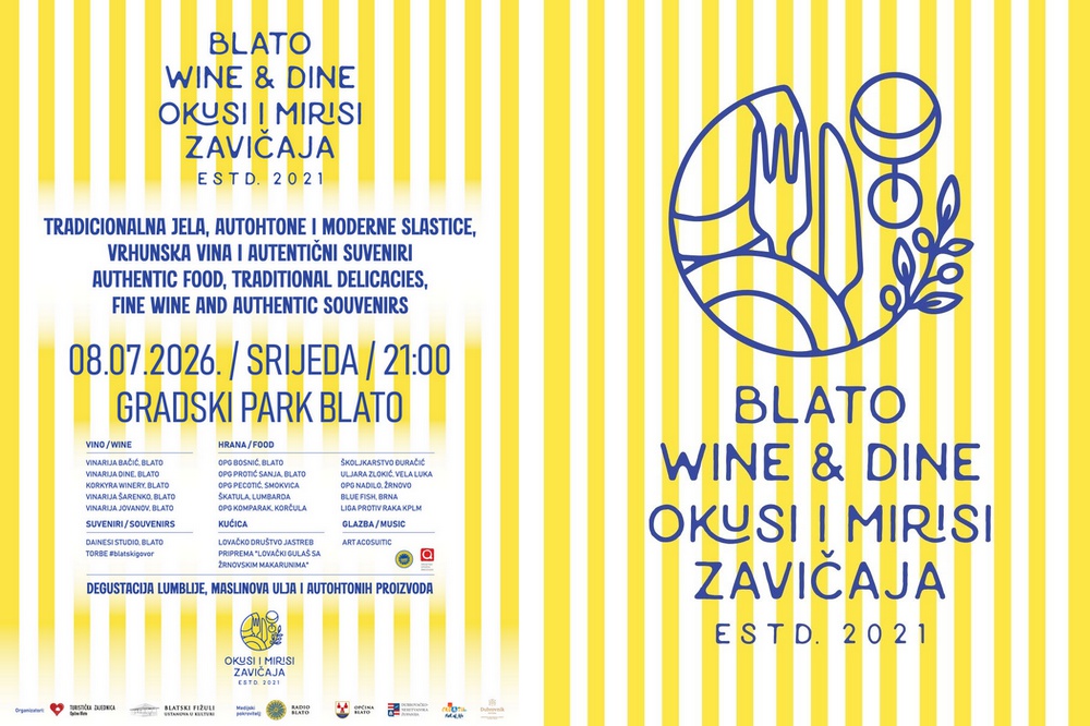OKUSI I MIRISI ZAVIČAJA/Blato Wine & Dine, srijeda 08.07. 