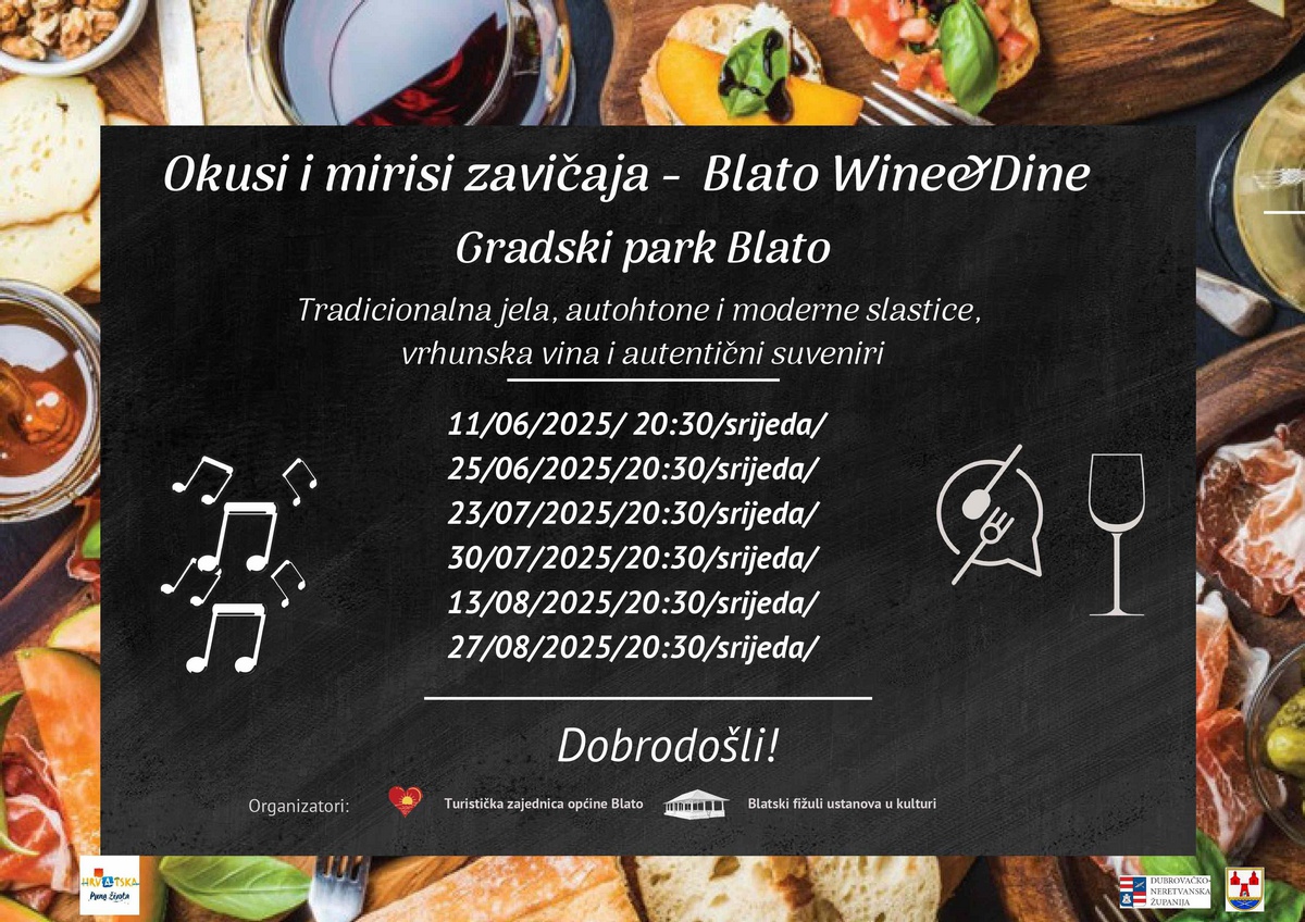 Javni poziv za sudjelovanje na tematskim i tradicijskim večerima „Okusi mirisi zavičaja“ 2025