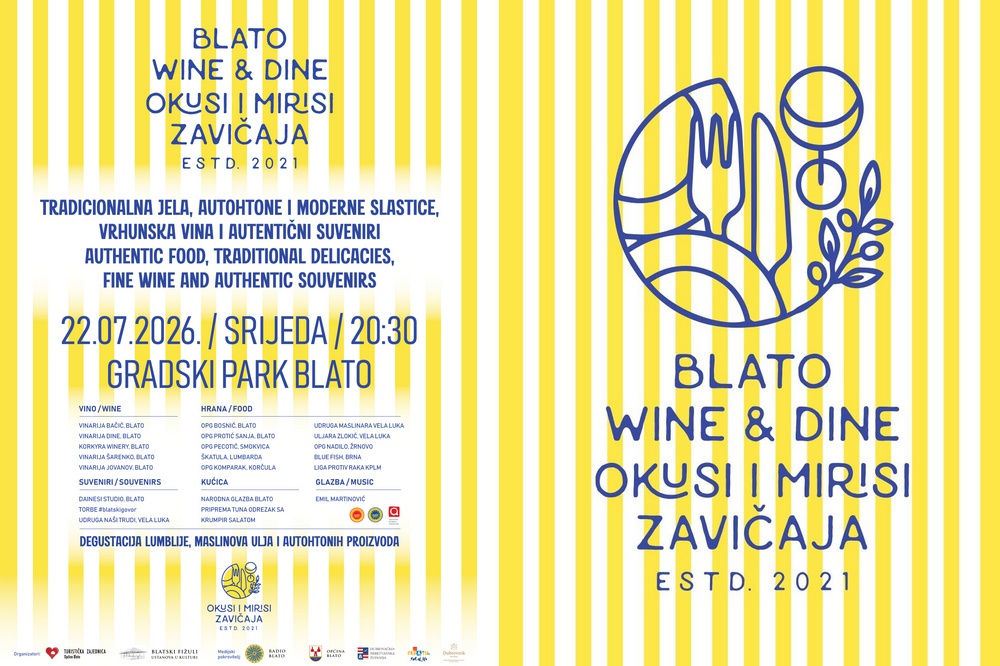 Okusi i mirisi zavičaja / Blato Wine & Dine 22.07.2026.